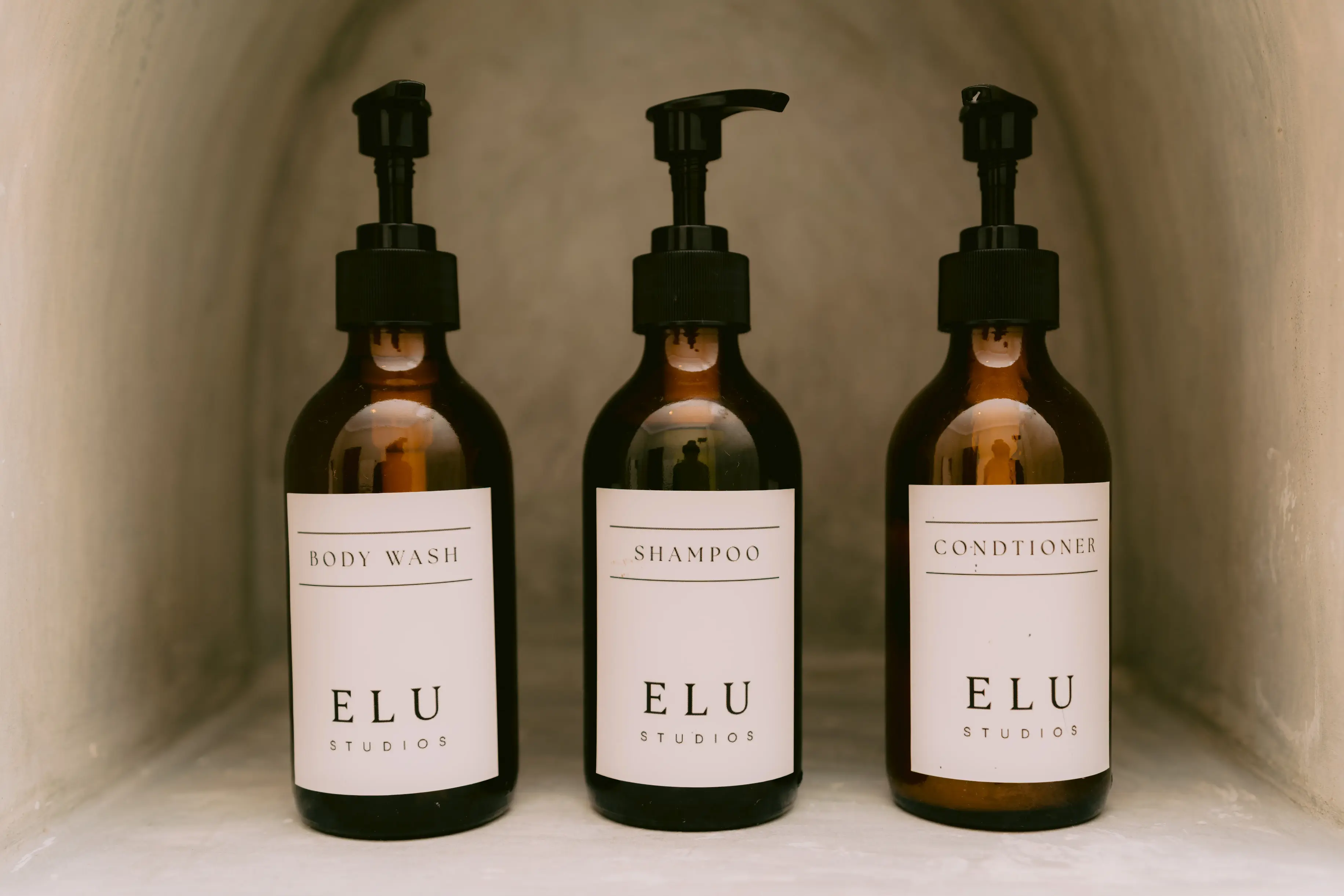 Private Studio Premium Bath Amenities